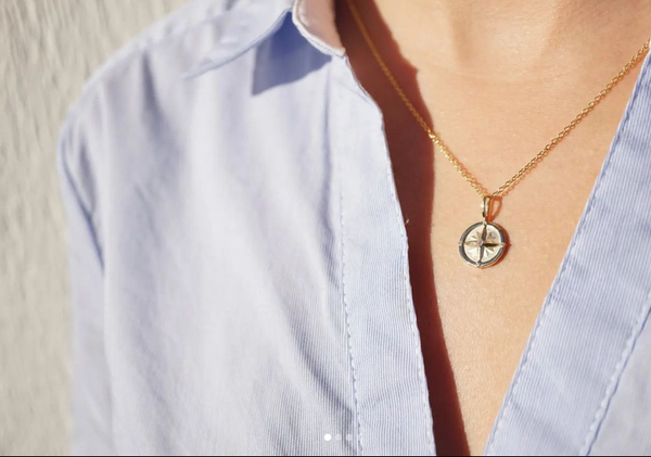 Diamond Compass Necklace - available on special order
