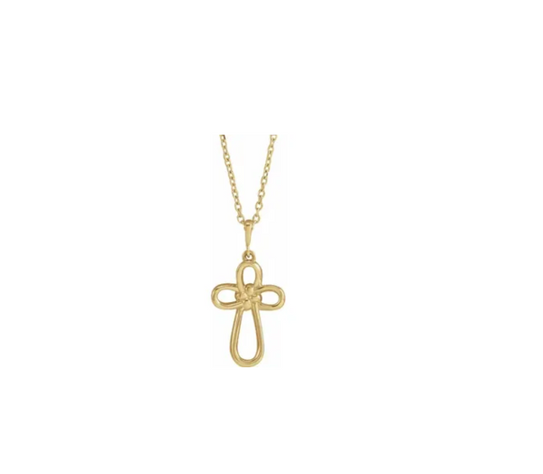 Knotted Cross Necklace - available on special order
