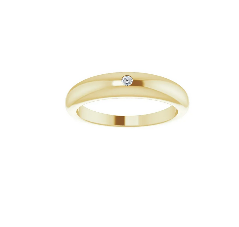 Petite Diamond Dome Ring - available on special order