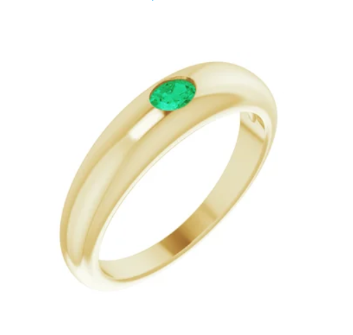 Emerald Dome Ring - available on special order