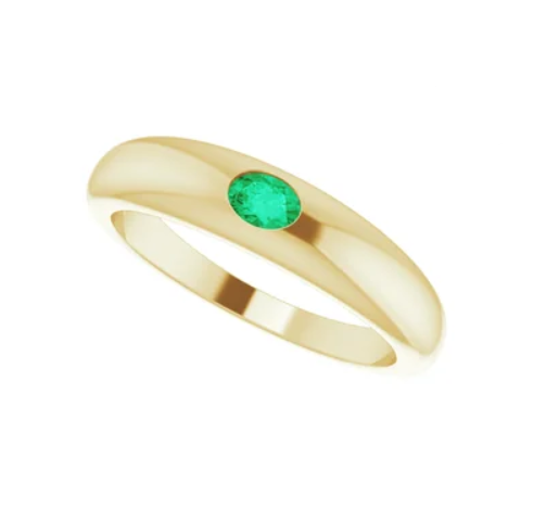 Emerald Dome Ring - available on special order