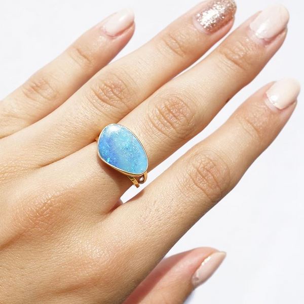 Boulder Opal Ring - vintage