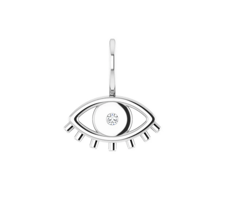 Diamond Evil Eye Charm/Pendant