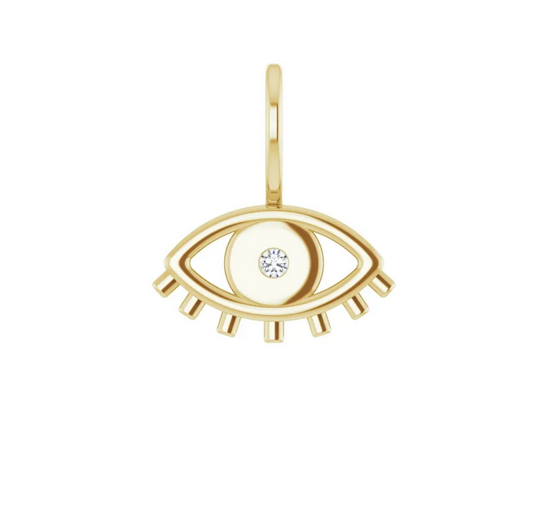 Diamond Evil Eye Charm/Pendant