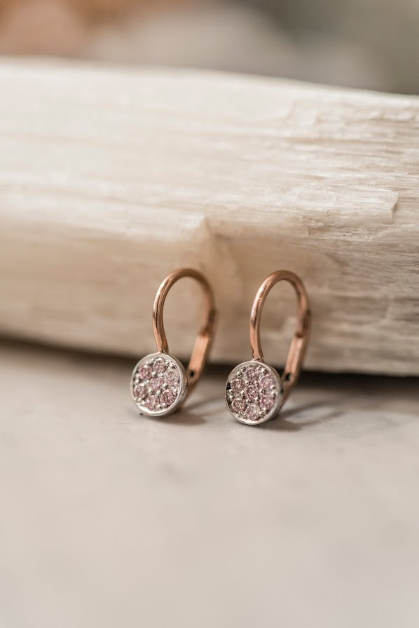 Petite Pink Diamond Earrings - available on special order