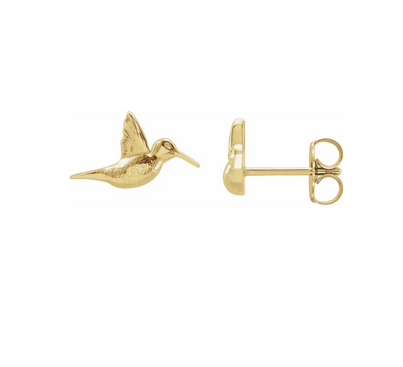 Humming Bird Stud Earrings