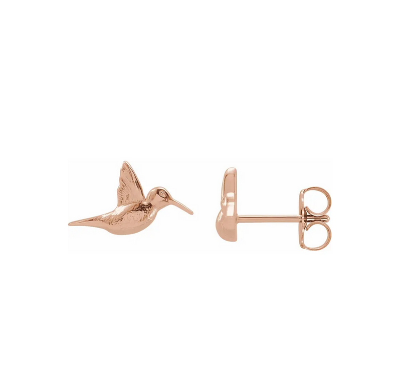 Humming Bird Stud Earrings