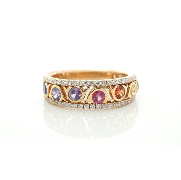 Multi-color Sapphire Ring - available on special order