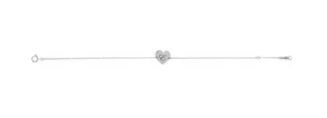 Sterling Silver Engravable Heart Bracelet - available on special order