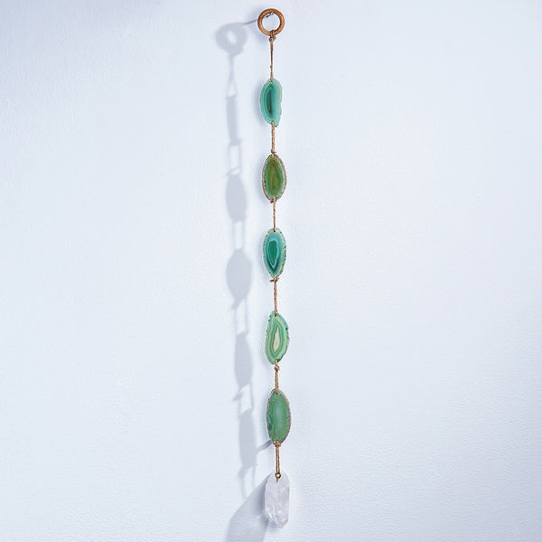 Green Agate Wall Hanging